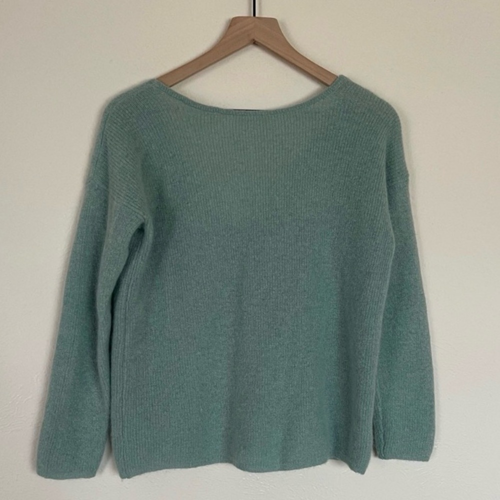 Sezane Barry Cardigan in Sea Green - Picture 4 of 5
